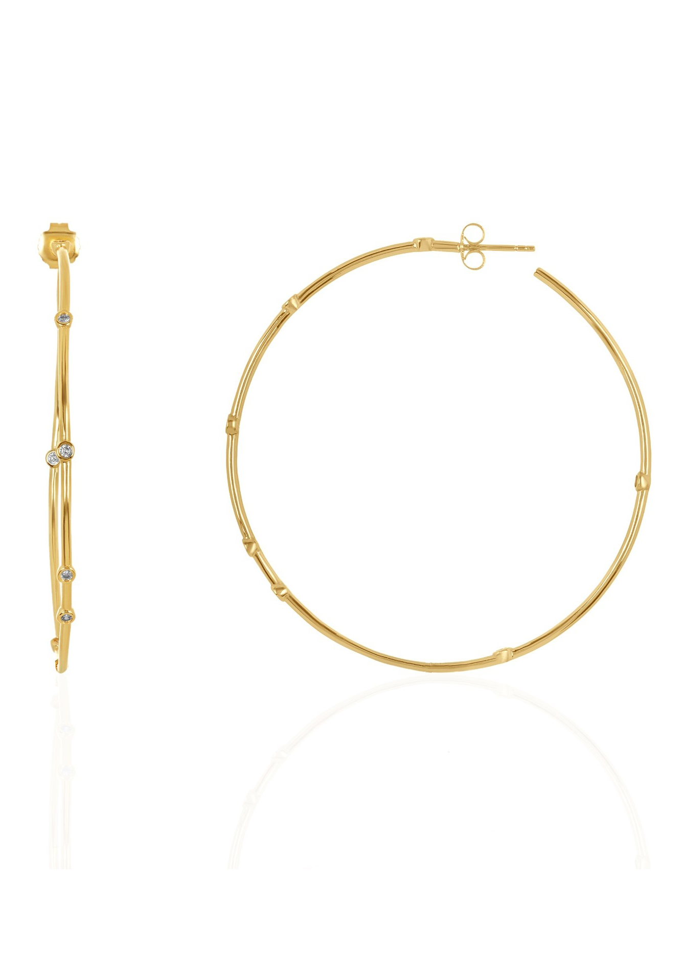 украшения Melinda Maria Melinda Maria Серьги-конго Link Hoop Gold фото 4