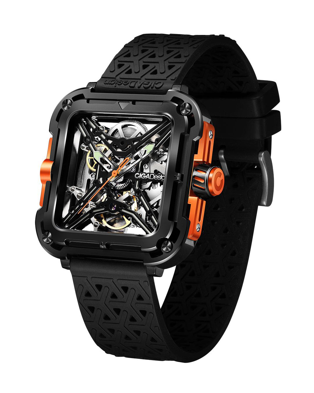 CIGA Design X Series Orange Automatic X011-BLOG-W25BK
