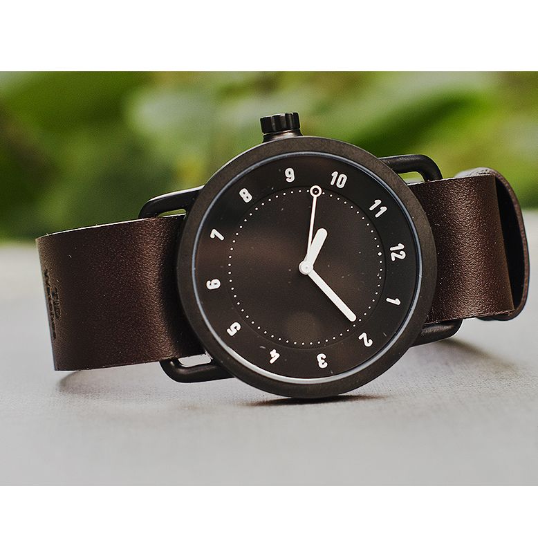часы TID No.1 Black Walnut Leather фото 8