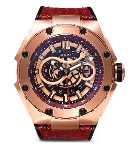 Snake King Automatic Rose <br>Gold Maroon N10.1 