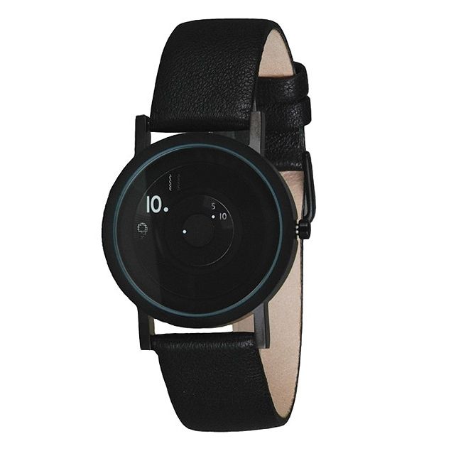 часы Projects Reveal Black Leather 33 mm фото 5