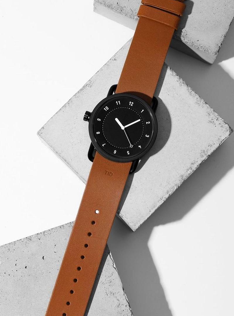 TID No.1 Black Tan Leather