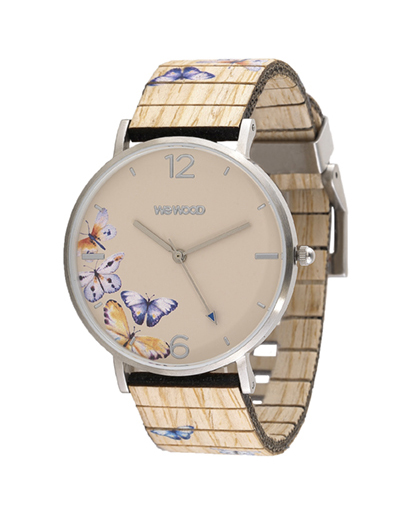 часы WeWood AURORA BUTTERFLY BEIGE фото 5