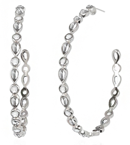 Melinda Maria Melinda Maria Серьги-конго <br>Isla Hoops Silver  фото 1