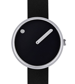 часы  Picto 30 mm Black <br>/ Steel Leather  фото 1