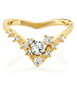 Melinda Maria Melinda Maria Кольцо Kendall <br>Gold 17 размер  фото 1