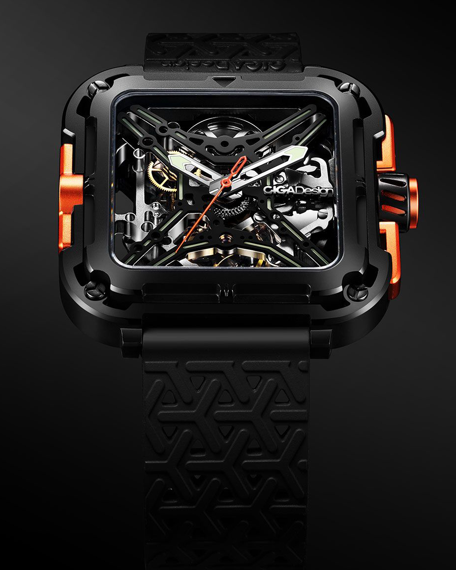 CIGA Design X Series Orange Automatic X011-BLOG-W25BK