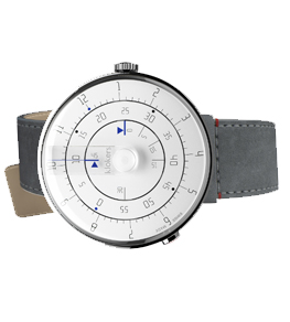 часы  KLOK-01 MINIMAL <br>White Grey  фото 1