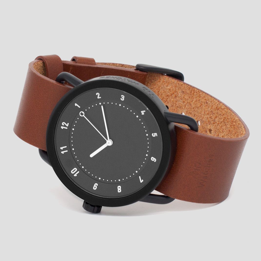 TID No.1 Black Tan Leather