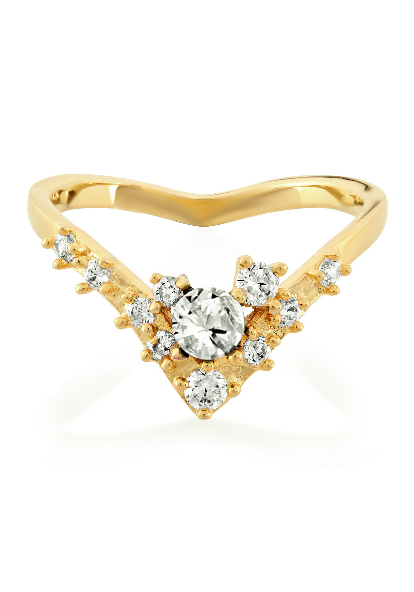 Melinda Maria Melinda Maria Кольцо Kendall Gold 16-16,5 размер