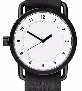 часы  No.1 White Black <br>Leather  фото 1