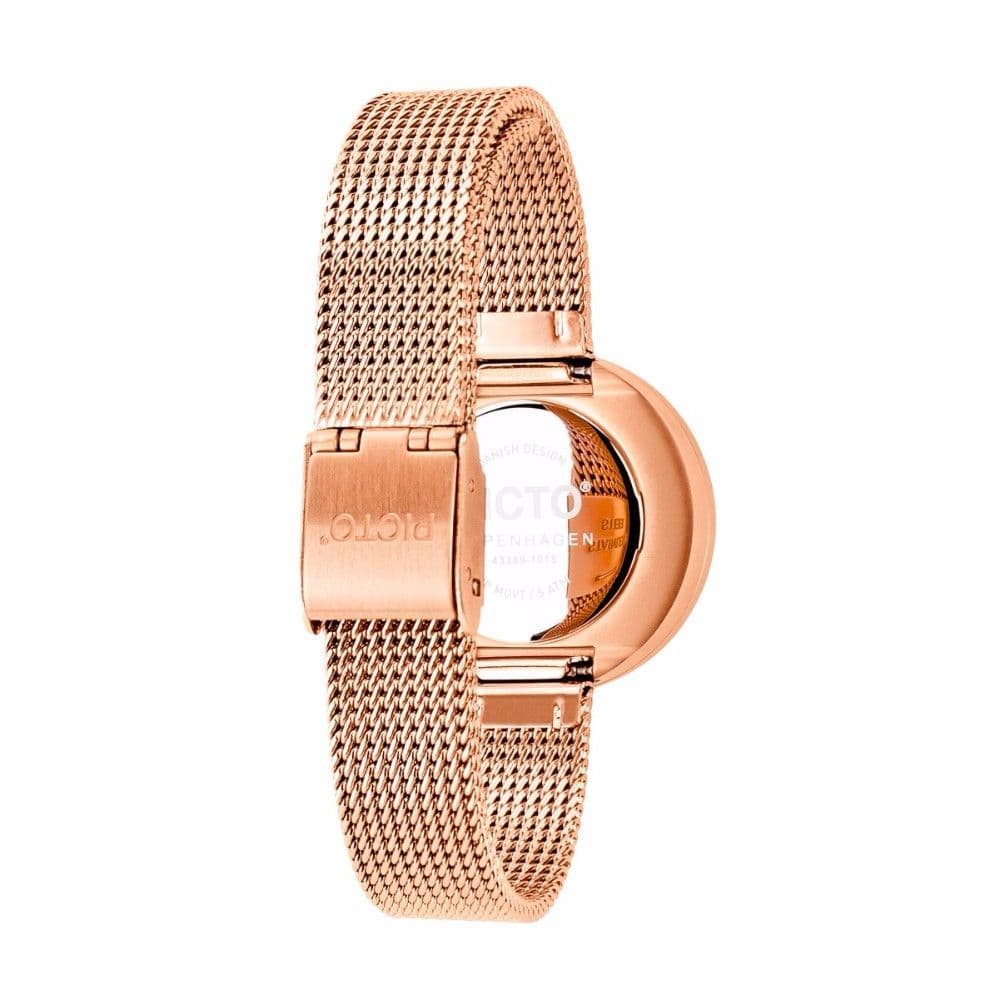 Picto Picto 30 mm White / Rose Gold Polished