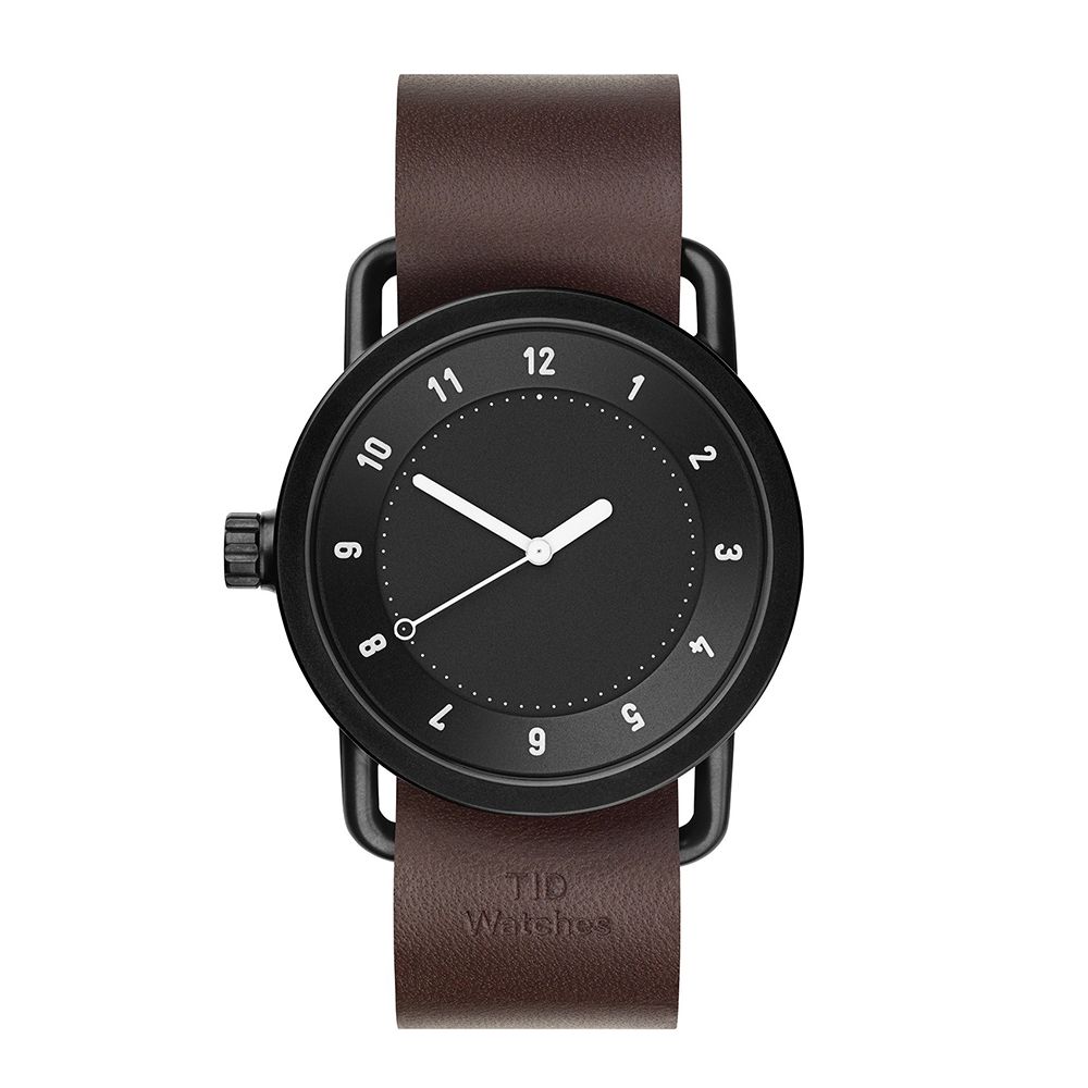 часы TID No.1 Black Walnut Leather фото 4