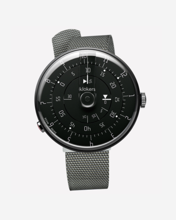 Klokers KLOK-01 Minimal Black Steel