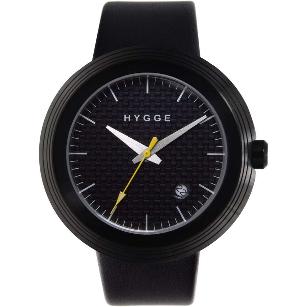 часы Hygge 2311 All Black Leather фото 4