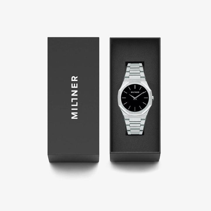 часы Millner Oxford Silver Black фото 6