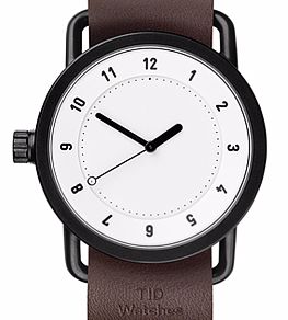 часы  No.1 White Walnut <br>Leather  фото 1