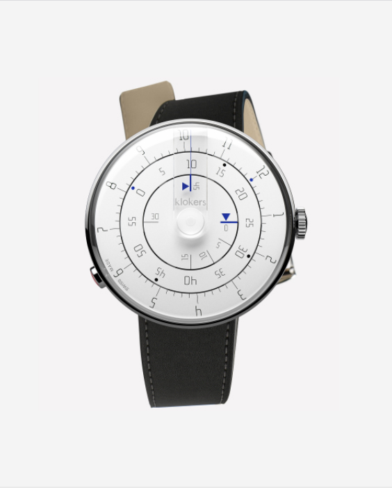 часы Klokers KLOK-01 Minimal White Black фото 4