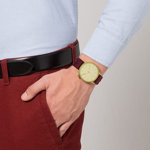 Komono Winston Woven Burgundy