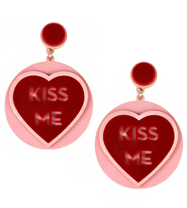 Jennifer Loiselle Jennifer Loiselle Серьги <br>LOVE HEART SWEET KISS ME  фото 1