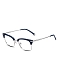 A.B. art a.b.art Retro Metal Half Rim Blue
