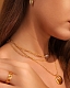A B Art Jewelry A B Art колье с кулоном из золота Heart of the Ocean Basic