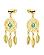 A B Art Jewelry A B Art серьги-подвески из золота с бирюзой dreamcatcher