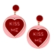 украшения Jennifer Loiselle Jennifer Loiselle Серьги LOVE HEART SWEET KISS ME фото 4