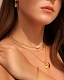 A B Art Jewelry A B Art колье с кулоном из золота Heart of the Ocean Basic