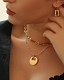 A B Art Jewelry A B Art колье с кулоном из золота Heart of the Ocean Basic