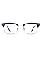 A.B. art a.b.art Retro Metal Half Rim Blue