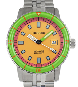 HERITOR Edgard Orange Automatic 