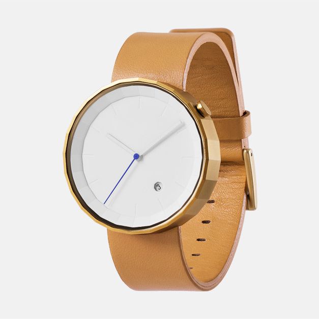 Chi and chi Polygon Watch Brown