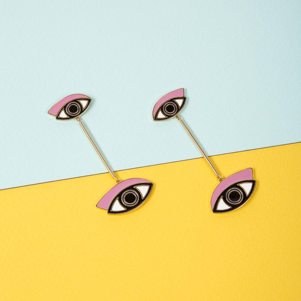 Jennifer Loiselle Jennifer Loiselle Серьги EYE SEE YOU BAR DROP