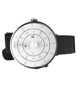 KLOK-01 MINIMAL WHITE Black nylon 