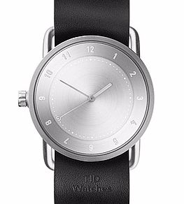 No.1 Steel Black Leather 36 mm 