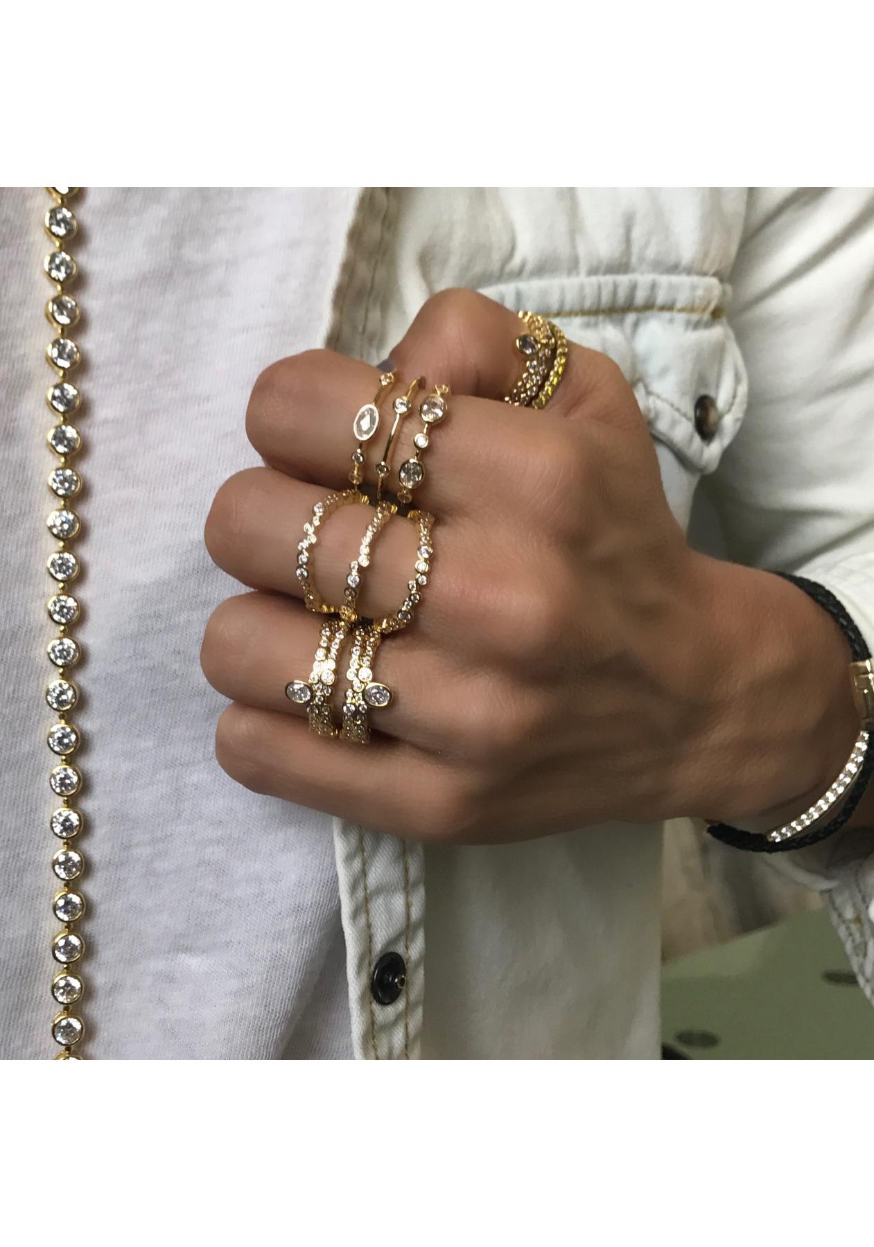Melinda Maria Melinda Maria Кольцо Arabella Gold 16-16,5 размер
