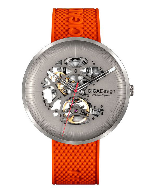 часы CIGA Design MICHAEL YOUNG SERIES TITANIUM EDITION ORANGE AUTOMATIC M031-TITI-W15OG фото 4