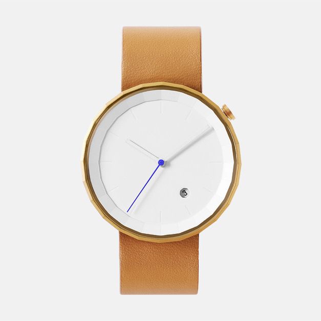 Chi and chi Polygon Watch Brown