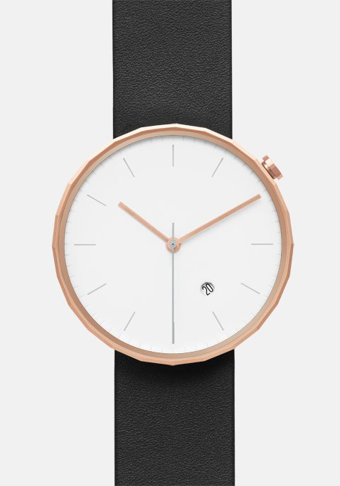 Chi and chi Polygon Watch Rosegold Black