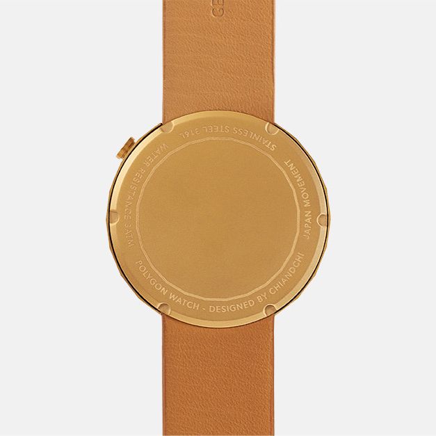 Chi and chi Polygon Watch Brown