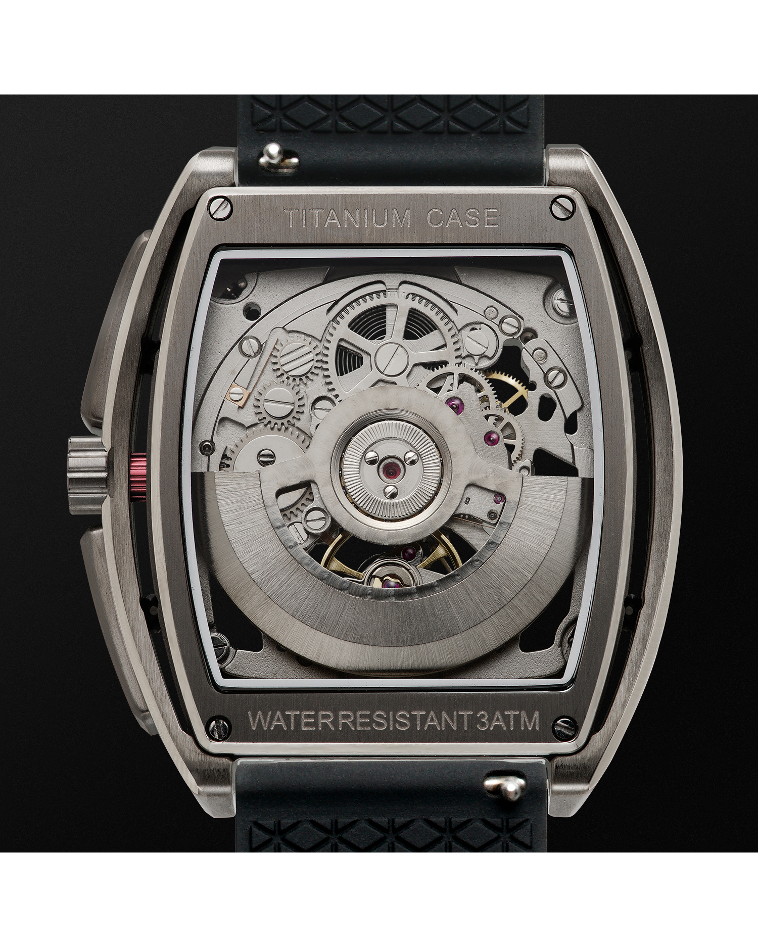 Mechanical titanium automatic lighter. Ciga design z series exploration automatic mechanical skeleton.