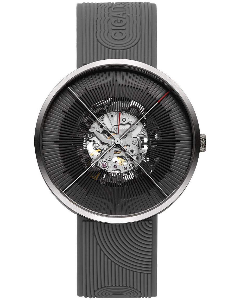 часы CIGA Design J SERIES ZEN silver black automatic J011-SIBL-W35 фото 4