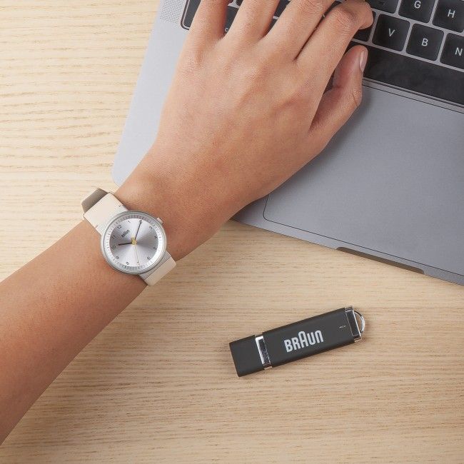 Braun часы BN0031 White Beige