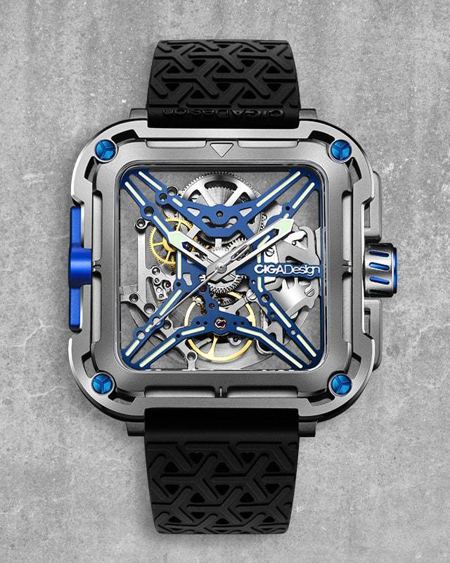 часы CIGA Design X Series Titanium Blue Automatic X021-TIBU-W25BK фото 4