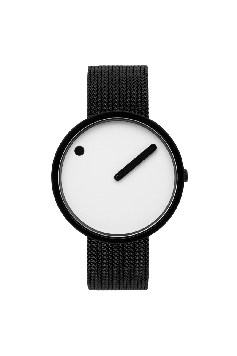 часы Picto Picto 40 mm White / Black Polished фото 5
