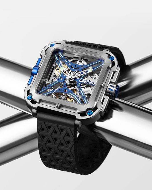 часы CIGA Design X Series Titanium Blue Automatic X021-TIBU-W25BK фото 17