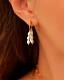 A B Art Jewelry A B Art Серьги-кольца с  жемчужинами