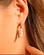 A B Art Jewelry A B Art Серьги-кольца с  жемчужинами